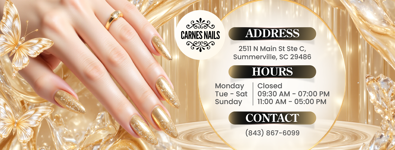 Carnes Nails logo